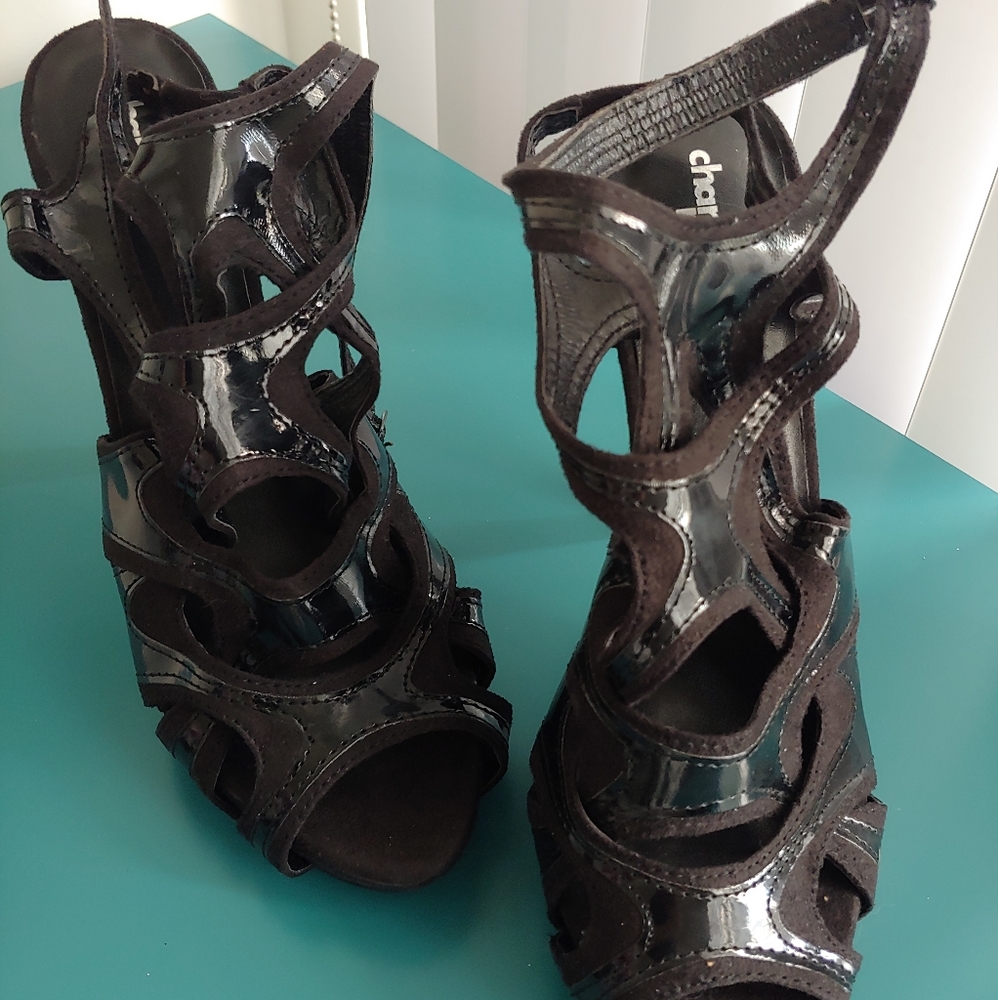 Black High Heel Sandals Sz 8 Charlotte Russe